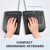 Perixx PERIBOARD-524B US, [Firmware Updated] Wired Ergonomic Split Keyboard -