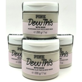 Victoria's Secret NEW 4 VICTORIA'S SECRET DEW THIS WITH ROSE NOURISHING CLAY FACE & BODY MASK 7 OZ
