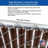 Fence Slats USA 4 ft High Brown Wave Slat™ Single