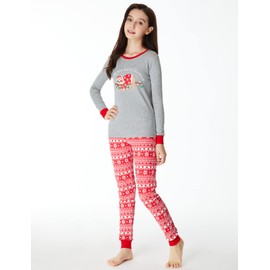 Beezizac Christmas Pajama Set for Girls & Boys Cute Toddler Kids Sloth Jammies Size 12