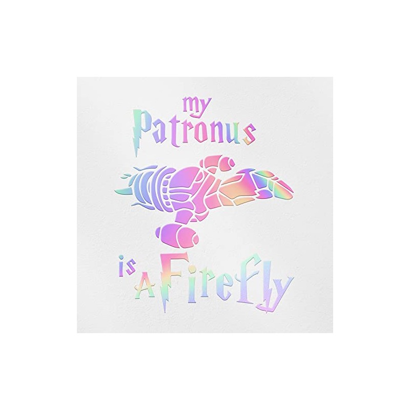 Transparent Decal Stickers of My Patronus is A Firefly (Hologram)