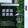 Solar Lantern Outdoor Hanging Solar Lights, Waterproof Metal Solar Outdoor