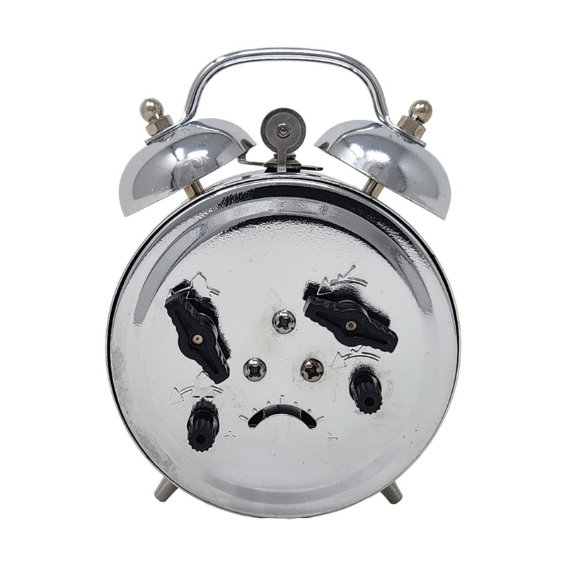 Starlet24 10cm Retro Uhr Aufziehwecker Glockenwecker Nostalgie Retro Doppelglocken Wecker