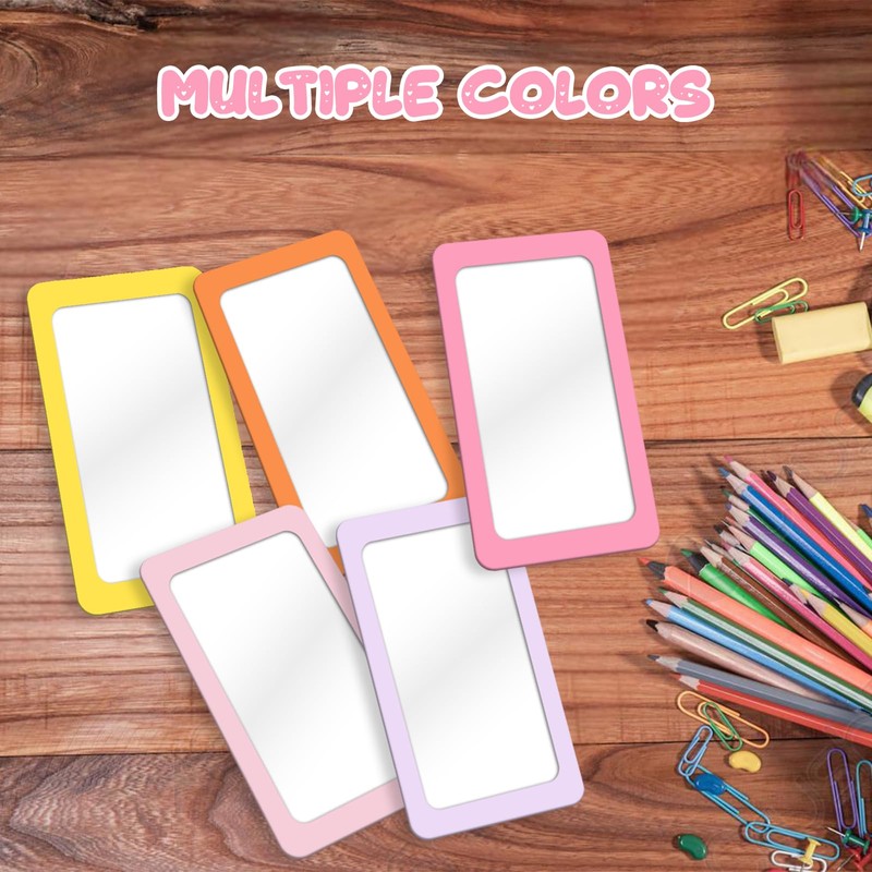 yisncka 5 Pcs Small Mirrors for Kids Unbreakable Shatter Proof