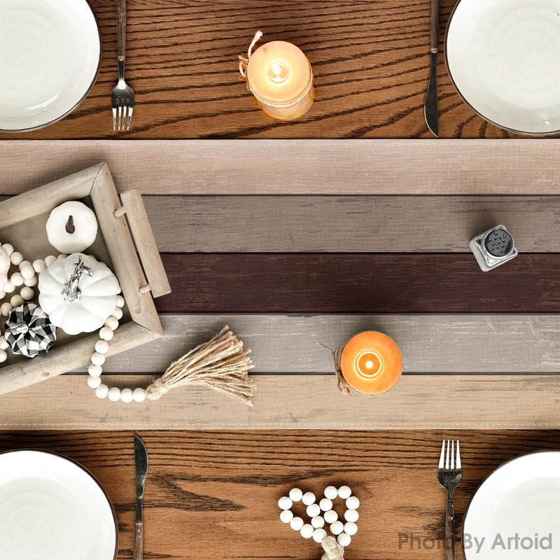 Artoid Mode Brown Planken Antique Old Rustic Wood Autumn Table