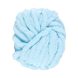 Thick Wool Thread Yarn, Light Blue, Bulky Arm Knitting, Chunky Knit Wool Yarn for Crochet, Blanket, Pet Nest, Blanket, Decorative Cushion
