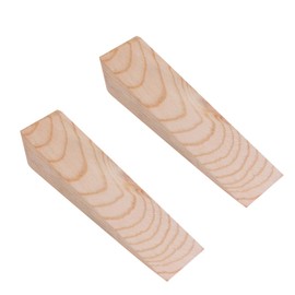 KICHOUSE 2Pcs Heavy Duty Wooden Door Stopper Wedge Premium Slip Door Holder for Carpet Tiles Safe for Home and Office Use