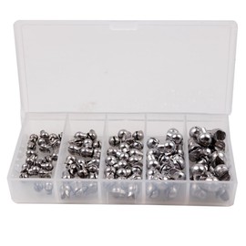 Detachable Sinker Drop, 100 Pieces Fishing Weight Assortment Set with Double Opening, Round Split-Shot Fishing Tackle Tool