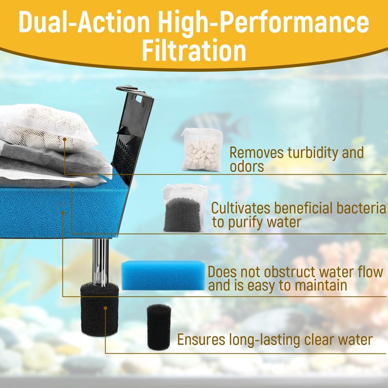 Big Peng AC50 Aquarium Filter Media Maintenance Kit Compatible with
