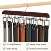 Belt Hanger for Closet, Sturdy Wood Belt Rack Closet Accessories