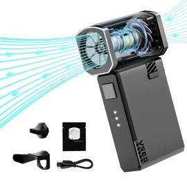 VSGO Electronic Air Blower Portable Rechargeable Electric Air Duster 100000 RPM Palm Turbo Blower Compatible for Camera, Lens, Keyboard, Laptop, Drone Cleaning