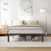 COMASACH Queen Bed Frame Heavy Duty,14" High Black Metal Platform