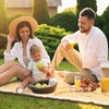 VitalCozy Waterproof Picnic Blankets Outdoor Blanket Foldable 2 in 1