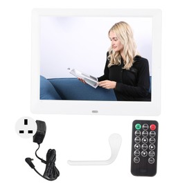 8.7in Digital Picture Frame HD IPS Screen Photo Video Playback Background Music Playing Electronic Photo Frame 100‑240V UK Plug