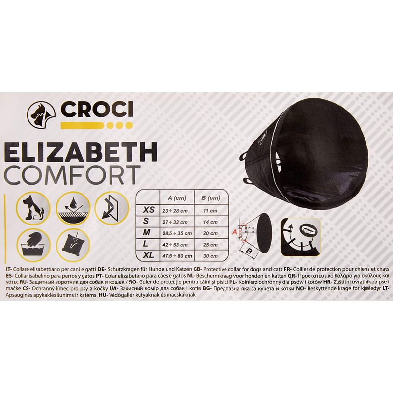 CROCI Comfort Protective Collar, 14 cm