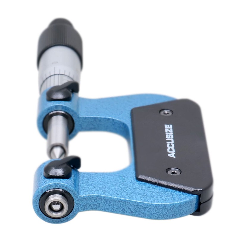 Accusize - 0-1'' x 0.0001'' Screw Thread Micrometer with 5