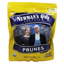 Newman's Own Organics California Prunes, 12-Ounce Pouches (Pack of 6)