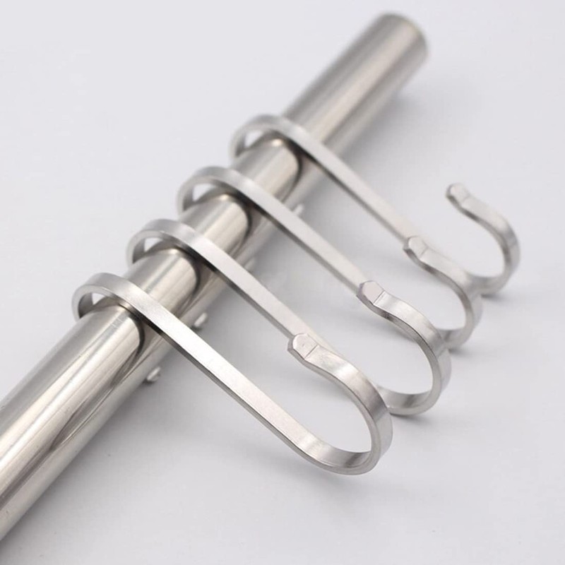Pack of 6 S Hooks Stainless Steel S-shaped Hooks Heavy