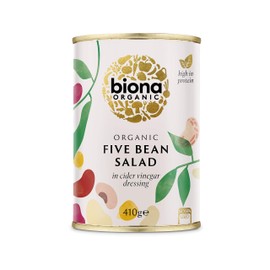 Biona Organic Five Bean Salad in Vinaigrette Dressing, 0.41 kg