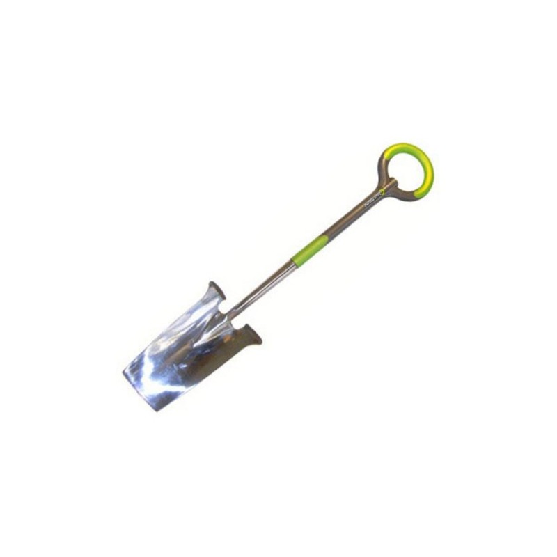Radius Garden 201 PRO Ergonomic Stainless Steel Spade, Original Green,