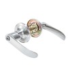 Qrity Bathroom Door Handle, Cylindrical Lever Lock, Interior Privacy No
