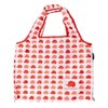 Scandinavian Forest Hedgehog Scarlet Folding Shopping Bag, red