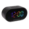Digital Clock LED Alarm Big Digits Color Display Dimmable Adjustable