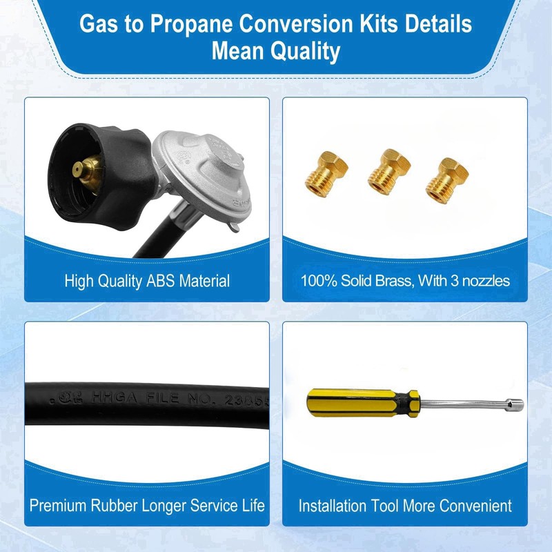 Natural Gas To Propane Conversion Kit for Weber Spirit II