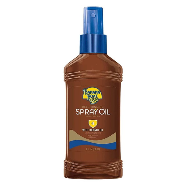 Banana Boat Dark Tanning Oil Spray SPF 4, 8 oz