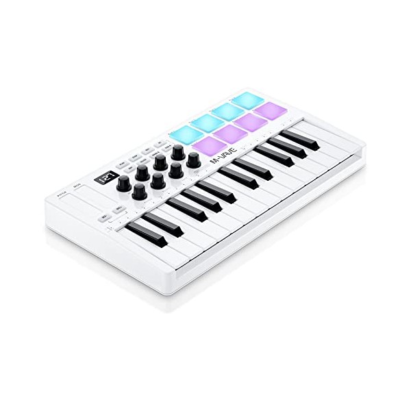 M-WAVE 25 Key USB MIDI Keyboard Controller With 8 Backlit