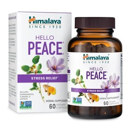 Himalaya Hello Peace for Stress Relief, 304 mg, 60 Capsules, 1 Month Supply