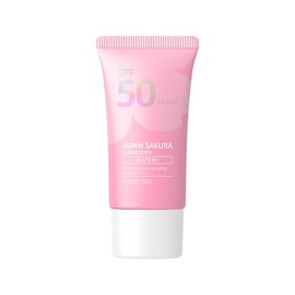 Kirschblüten Körperlotion,Sonnencreme SPF 50 PA+++,UV Sonnenschutzfluid, Sonnencreme Gesicht, Eine Leichte,Lang Anhaltende Feuchtigkeitscreme für Alle Hauttypen