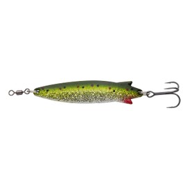 Abu Garcia Toby Spoon Fishing Lure | Legendary Predator Spoon for Freshwater & Saltwater | Irresistible Action for Pike, Trout, Salmon & More | Versatile Spinning Bait | Green Back Minnow, 11.5cm