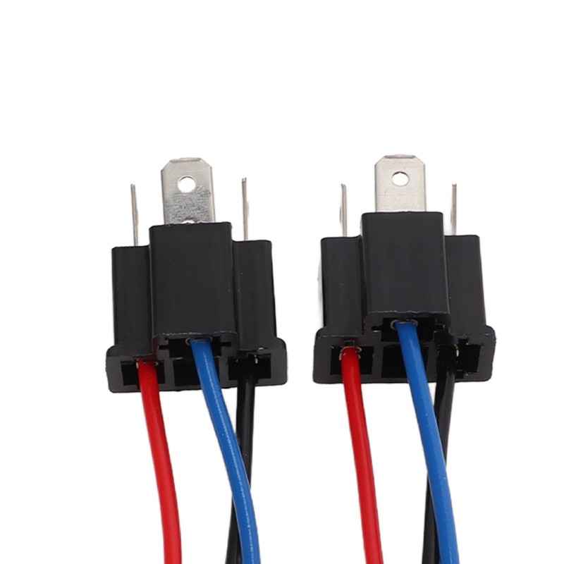 H4 Connector Headlight Holder, 2 Pieces H4 Plug Socket Connection