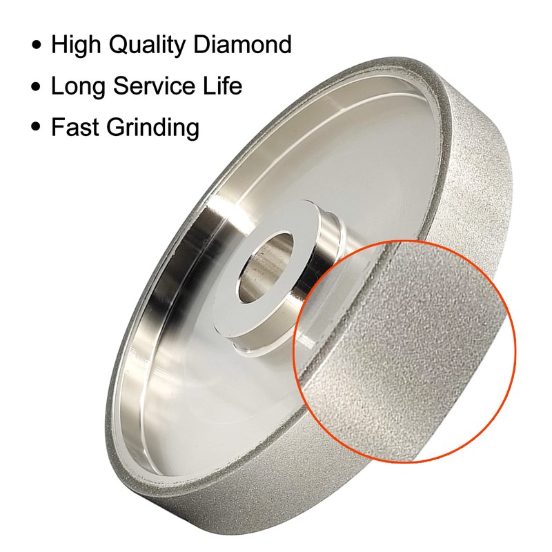 CAQUXIL CBN Grinding Wheel 6" Dia x 1" Wide, 1