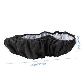 Abaodam 1Pc Trampoline Protector Cover Safety Round Sponge Replacement Durable Black Trampoline Accessories for Jumping Fun Easy to Install Diameter