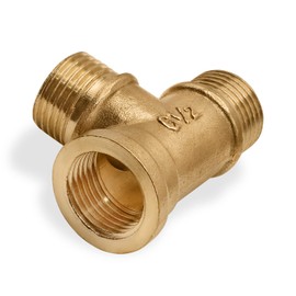 Tee Pipe Adapter 1/2" Female x 1/2" Male x1/2" Male T Adapter Brass Pipe Fitting Brass Tee Adapter 1/2x 1/2x1/2inch