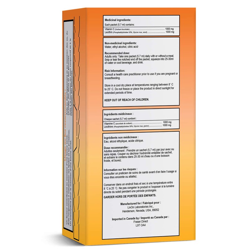 Lypo–Spheric Vitamin C – 2 Cartons (60 Packets) – 1,000