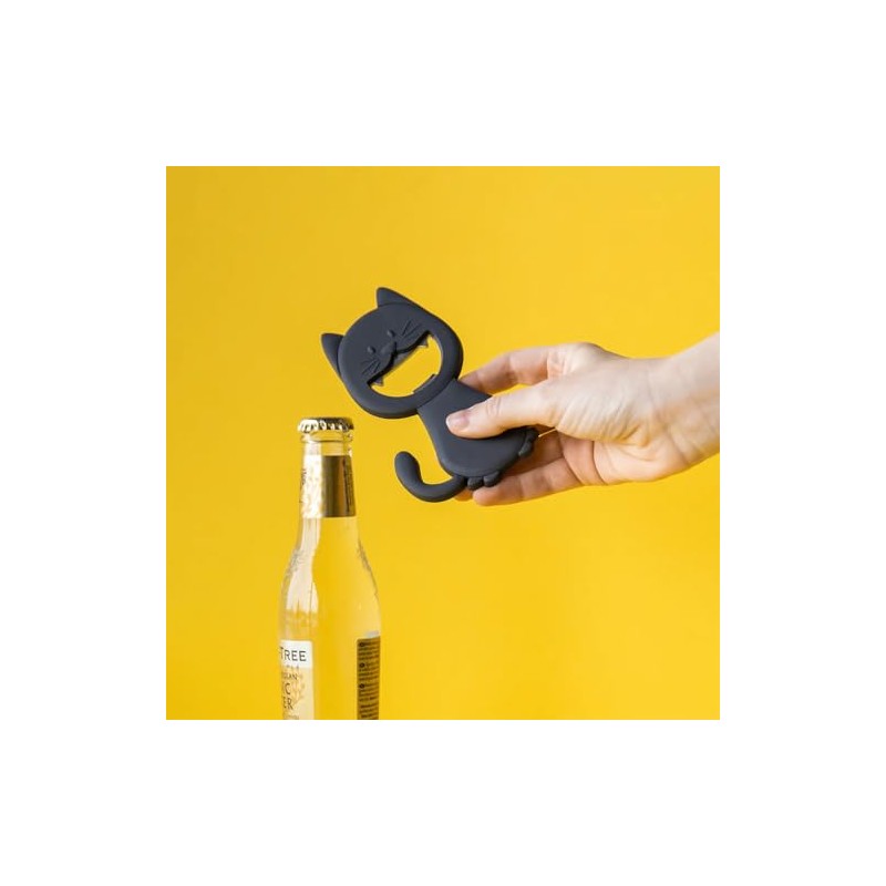 balvi Bottle Opener Katy Colour Grey in the Shape of