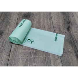 2 x Pack Of 24 10L Compostable Food Waste Caddy Bags 100% Biodegradable Food Caddy Bin Liners