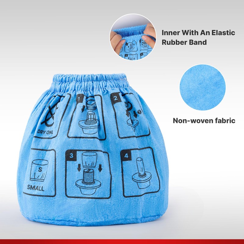 Shop-Vac Non-Woven Cloth Filter Bags – 2 Pack Reusable Filter