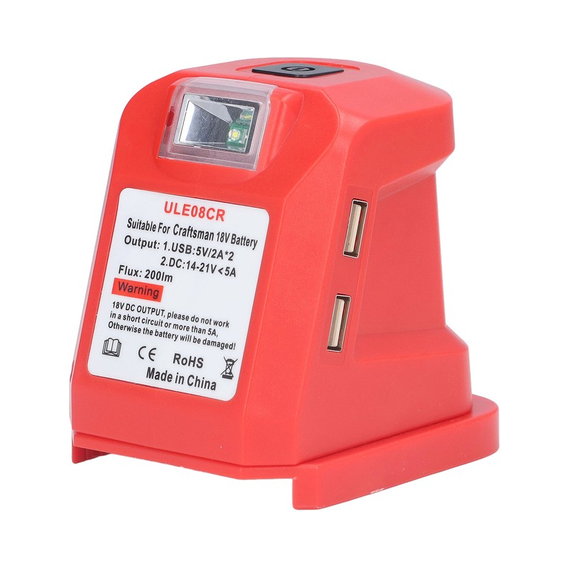 Rechargeable Spotlight Power Tool Lithium Battery Charging Lamp with USB