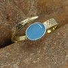SILVERTROVE Gemstone Sterling Silver and Brass Band Ring for Men