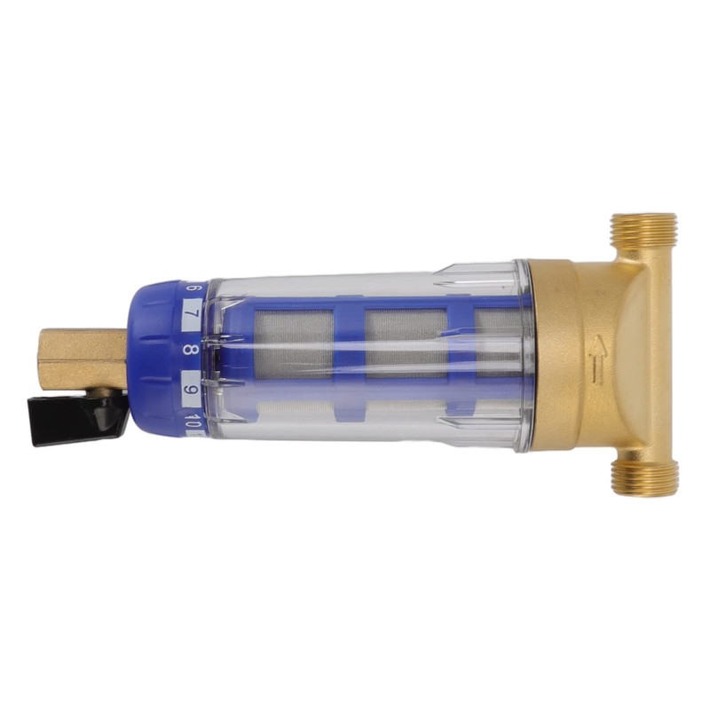 Cyclone Sedimentation Filter G1/2 Inch Backwash Pure Copper Whole House