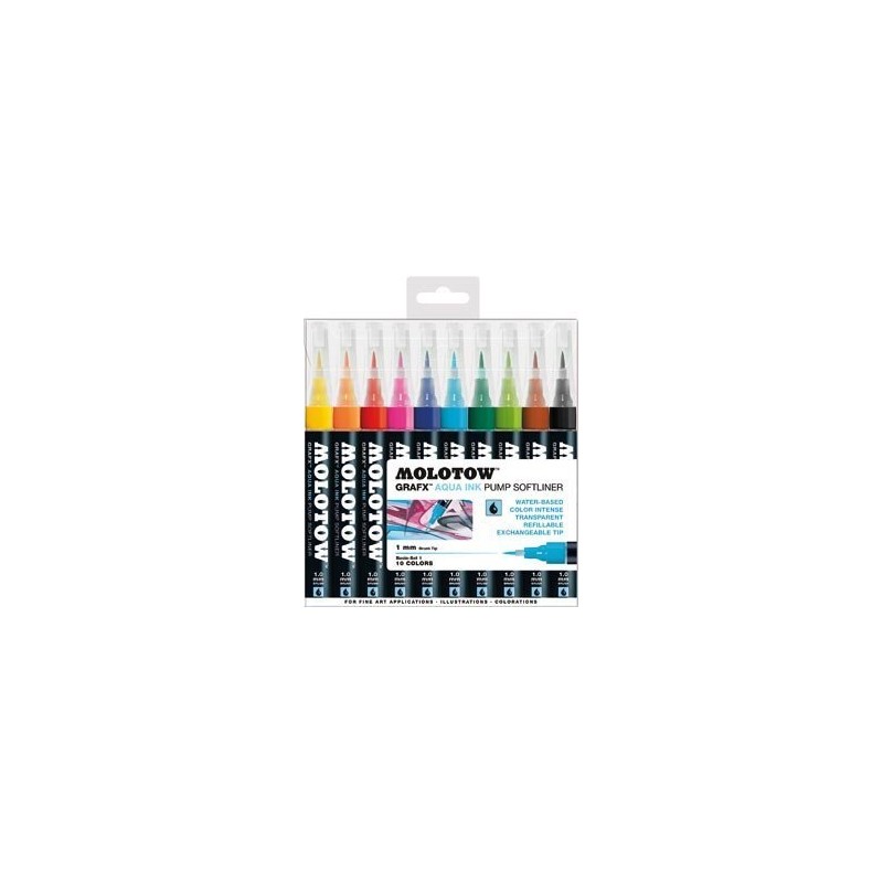 Molotow Grafx Aquamarine 200464 Set Ink Of 10 Pens
