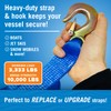 Boat Trailer Winch Strap with Hook, Heavy Duty Replacement for