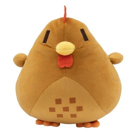 Game Figure Plush Toy Soft PP Cotton Cute Cartoon Hen Stuffed Doll Toy for Home Decoration Birthday Gift Brown