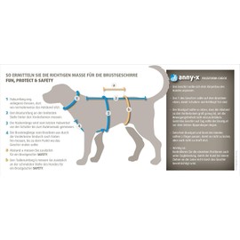 anny-x Fun Chest Harness Olive Orange Size L