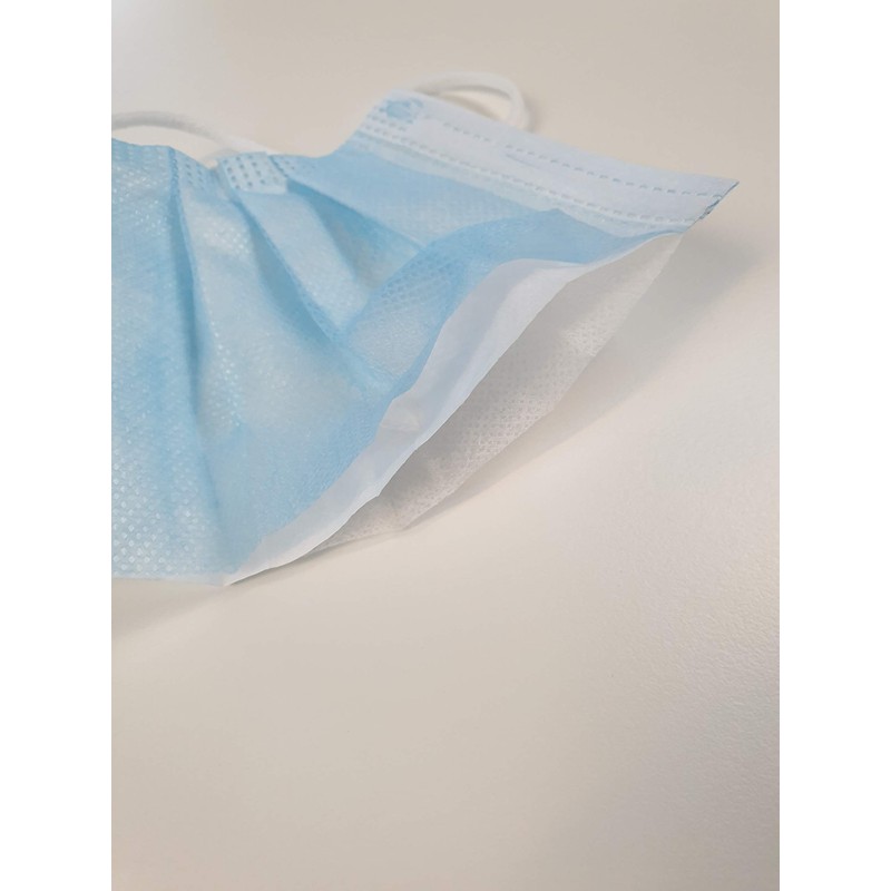 50 Disposable Face Masks, 3-Layer Disposable Masks, Mouth Guard, Respirator