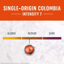 Starbucks by Nespresso Vertuo, Single-Origin Colombia, Medium Roast, Brews 32 capsulas(4 Box)